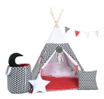 Namiot tipi dla dzieci, bawełna, okienko, mega zestaw, kultowa iskierka
