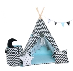 Namiot tipi dla dzieci, bawełna, okienko, mega zestaw, kreatywne obłoczki