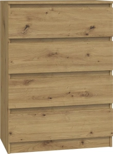 Komoda do sypialni, salonu, M4, 70x40x97 cm, dąb artisan