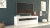 Szafka pod telewizor, stolik rtv, deko, 140x40x45 cm, biel, połysk