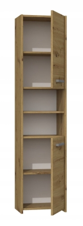 Szafka łazienkowa, słupek, regał, S40, 40x30x170 cm, dąb artisan