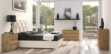 Komoda do sypialni, pokoju, M3, 70x40x77 cm, dąb artisan