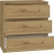 Komoda do sypialni, pokoju, M3, 70x40x77 cm, dąb artisan