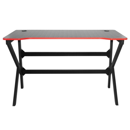 Biurko gamingowe, dla gracza, ziko 3.0, 120x60x75 cm, czarne