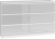 Komoda do sypialni, salonu, M6, 120x30x77 cm, biel, połysk