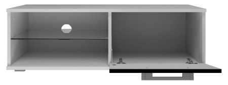 Stolik pod telewizor, szafka rtv, sandy, 100x40x36 cm, czerń, połysk
