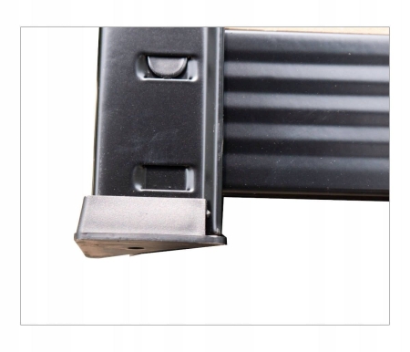 Regał metalowy, magazynowy, P9030, 90x30x180 cm, garażowy, 175 kg, czarny