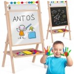 Tablica magnetyczna, kredowa, obrotowa, ricokids, 80 cm