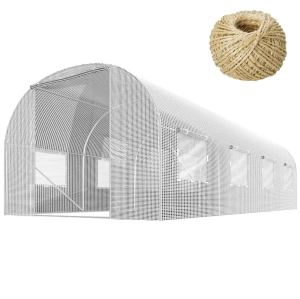 Tunel ogrodowy, wzmocniony, 9m2, 200x450x200 cm, biały