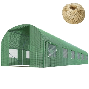 Tunel ogrodowy, wzmocniony, 18m2, 300x600x200 cm, zielony