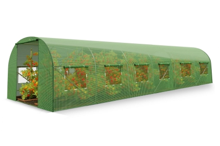 Tunel ogrodowy, wzmocniony, 18m2, 300x600x200 cm, zielony