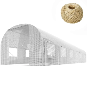Tunel ogrodowy, wzmocniony, 18m2, 300x600x200 cm, biały