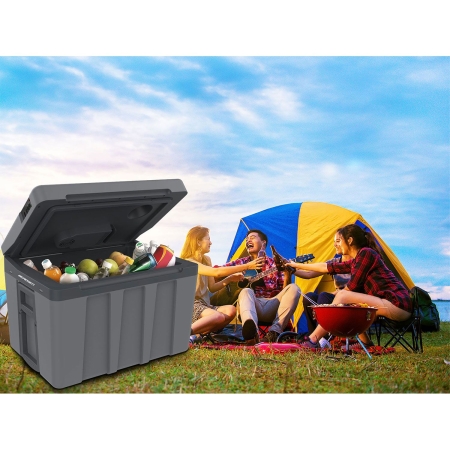 Lodówka turystyczna, 50L, Berdsen, 60x41x42 cm, szary