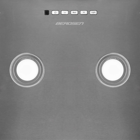 Okap kuchenny, wyspowy, szklany, wiszący, 60 cm, BT-222, czarny