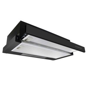 Okap kuchenny, podszafkowy, teleskopowy, 60 cm, BT-230, czarny