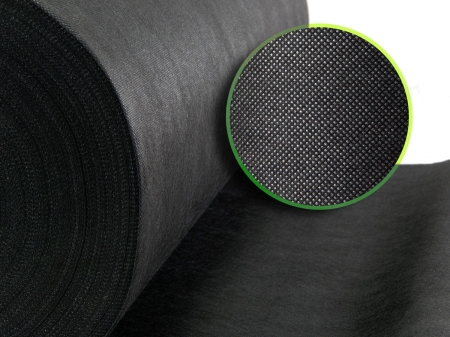 Agrowłóknina ogrodowa, 1,6x50 m, 100 szpilek, czarna