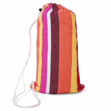 Hamak ogrodowy, 2-osobowy, Malaga Double, 200x160 cm, pomarańczowy