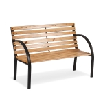 Ławka parkowa z oparciem, Luca, sofotel, 118x57x83 cm