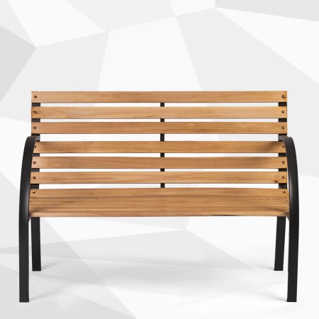 Ławka parkowa z oparciem, Luca, sofotel, 118x57x83 cm