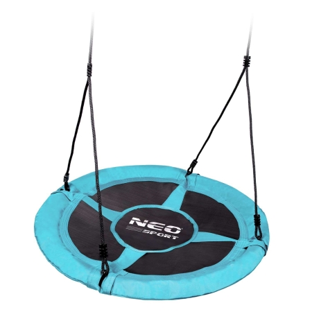 Huśtawka bocianie gniazdo, Swingo XXL, turkusowa, 95 cm