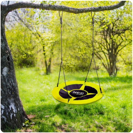 Huśtawka bocianie gniazdo, Swingo XXL, Żółta, 95 cm