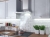 Okap kuchenny, kominowy, 60 cm, berdsen, BT-214, srebrny, inox