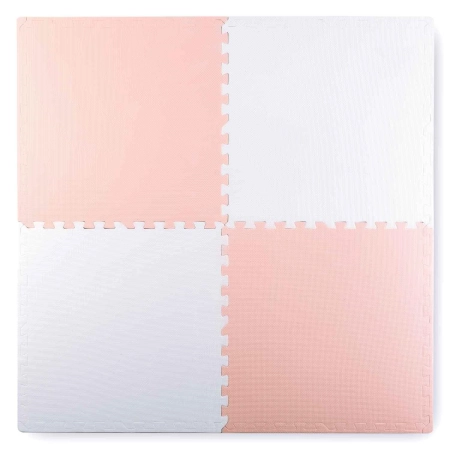 Duża mata piankowa, edukacyjna, puzzle, Ricokids, brzoskwiniowo-biała