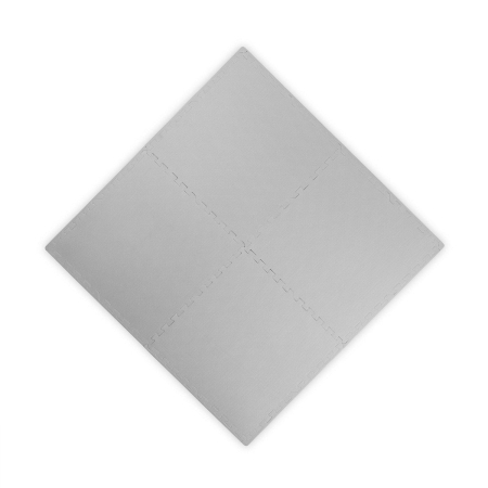 Duża mata piankowa, puzzle, 4 szt, szary
