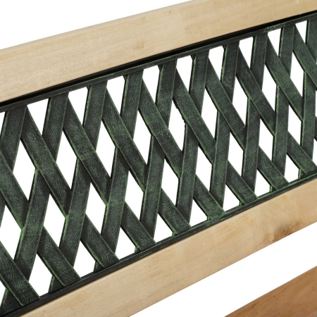 Ławka parkowa z oparciem, Fusio, sofotel, 124x43x74 cm