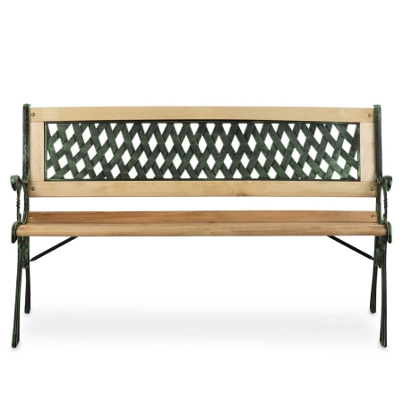 Ławka parkowa z oparciem, Fusio, sofotel, 124x43x74 cm