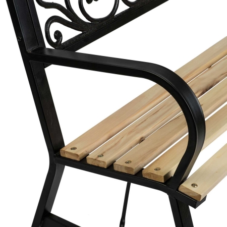 Ławka parkowa z oparciem, Ivy, sofotel, 122x56x89 cm