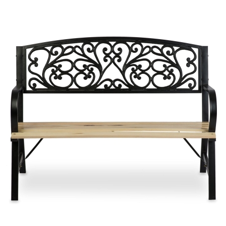 Ławka parkowa z oparciem, Ivy, sofotel, 122x56x89 cm