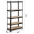 Regał metalowy, magazynowy, Humberg HR-813, 90x40x180 cm, czarny