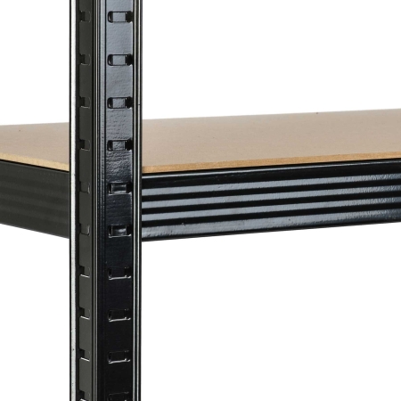 Regał metalowy, magazynowy, Humberg HR-813, 90x40x180 cm, czarny