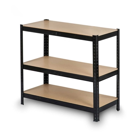 Regał metalowy, magazynowy, Humberg HR-813, 90x40x180 cm, czarny