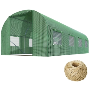 Tunel ogrodowy, wzmocniony, 10m2, 250x400x200 cm, zielony