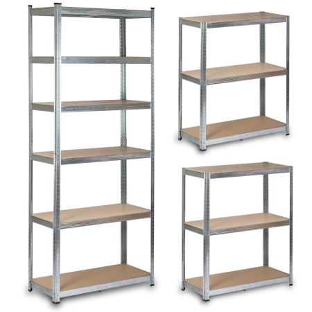 Regał metalowy, magazynowy, Humberg HR-814, 90x40x222 cm