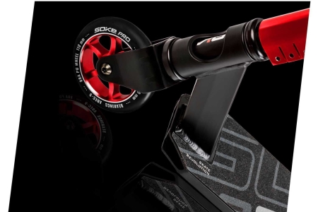 Hulajnoga dwukołowa, wyczynowa, Soke PRO, czarna + czerwona