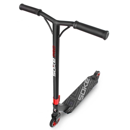 Hulajnoga dwukołowa, wyczynowa, Soke PRO, czarna + czerwona