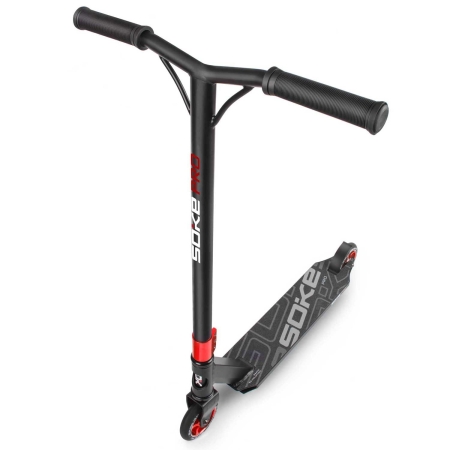 Hulajnoga dwukołowa, wyczynowa, Soke PRO, czarna + czerwona