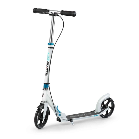 Hulajnoga dwukołowa, Soke City, biało-niebieska