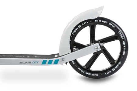 Hulajnoga dwukołowa, Soke City, biało-niebieska