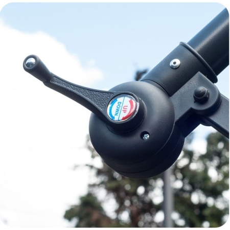 Parasol ogrodowy, składany, 6 segmentów, 250x350 cm, szary