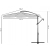 Parasol ogrodowy, składany, 6 segmentów, 250x350 cm, szary
