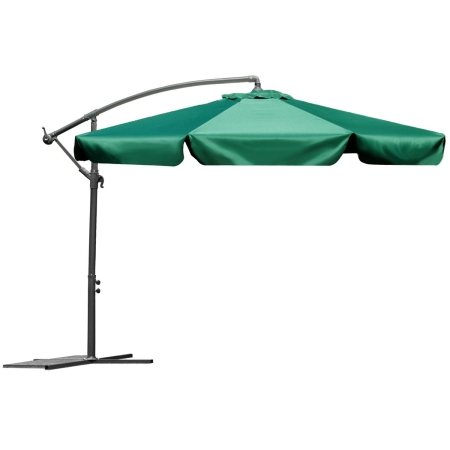 Parasol ogrodowy, składany, 6 segmentów, 250x350 cm, zielony