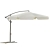 Parasol ogrodowy, składany, 8 segmentów, 250x350 cm, beżowy