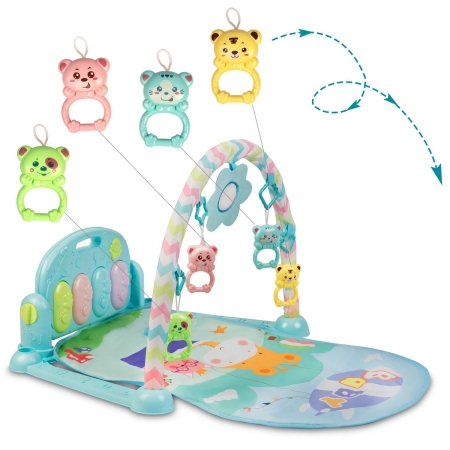 Mata interaktywna, edukacyjna z pianinkiem, 7314, ricokids