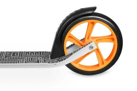 Hulajnoga dwukołowa, Soke, URBAN, biały, pomarańczowy