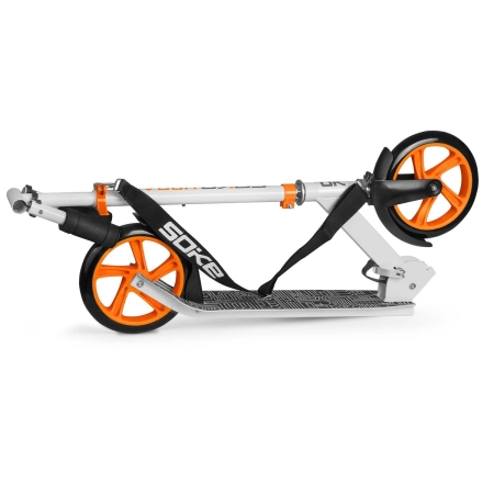Hulajnoga dwukołowa, Soke, URBAN, biały, pomarańczowy