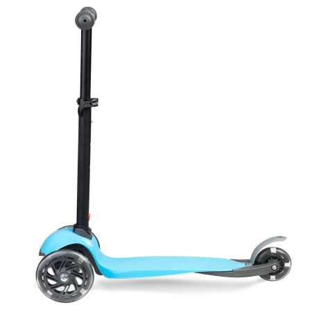 Hulajnoga trójkołowa, dla dzieci, led, luco, niebieska